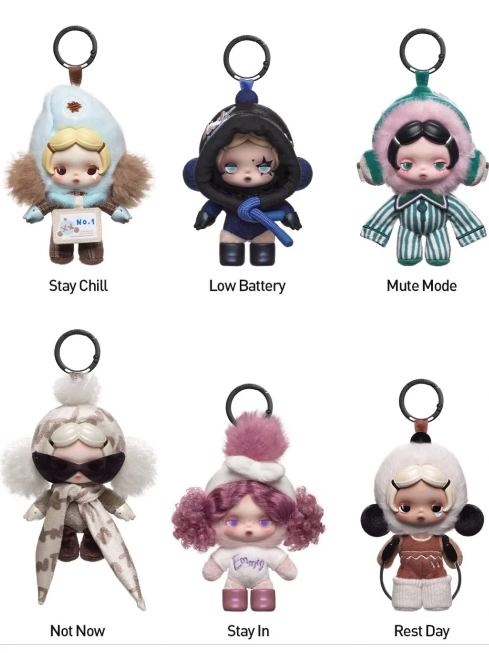POP MART SKULLPANDA Off Mode Series Plush Doll Pendant Mask Off Confirmed